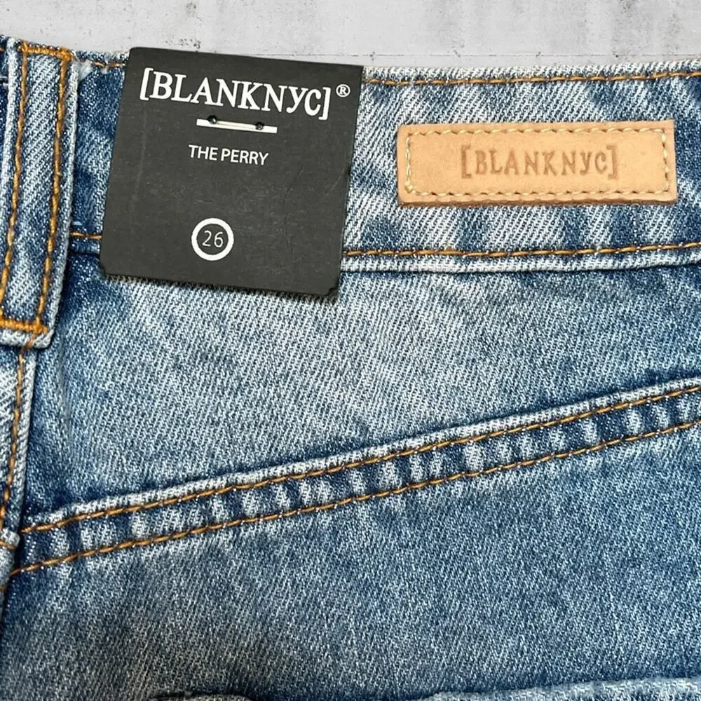 NWT BLANKNYC Patchwork Ikat Distressed Denim Cutoff Shorts 26 Boho Festival